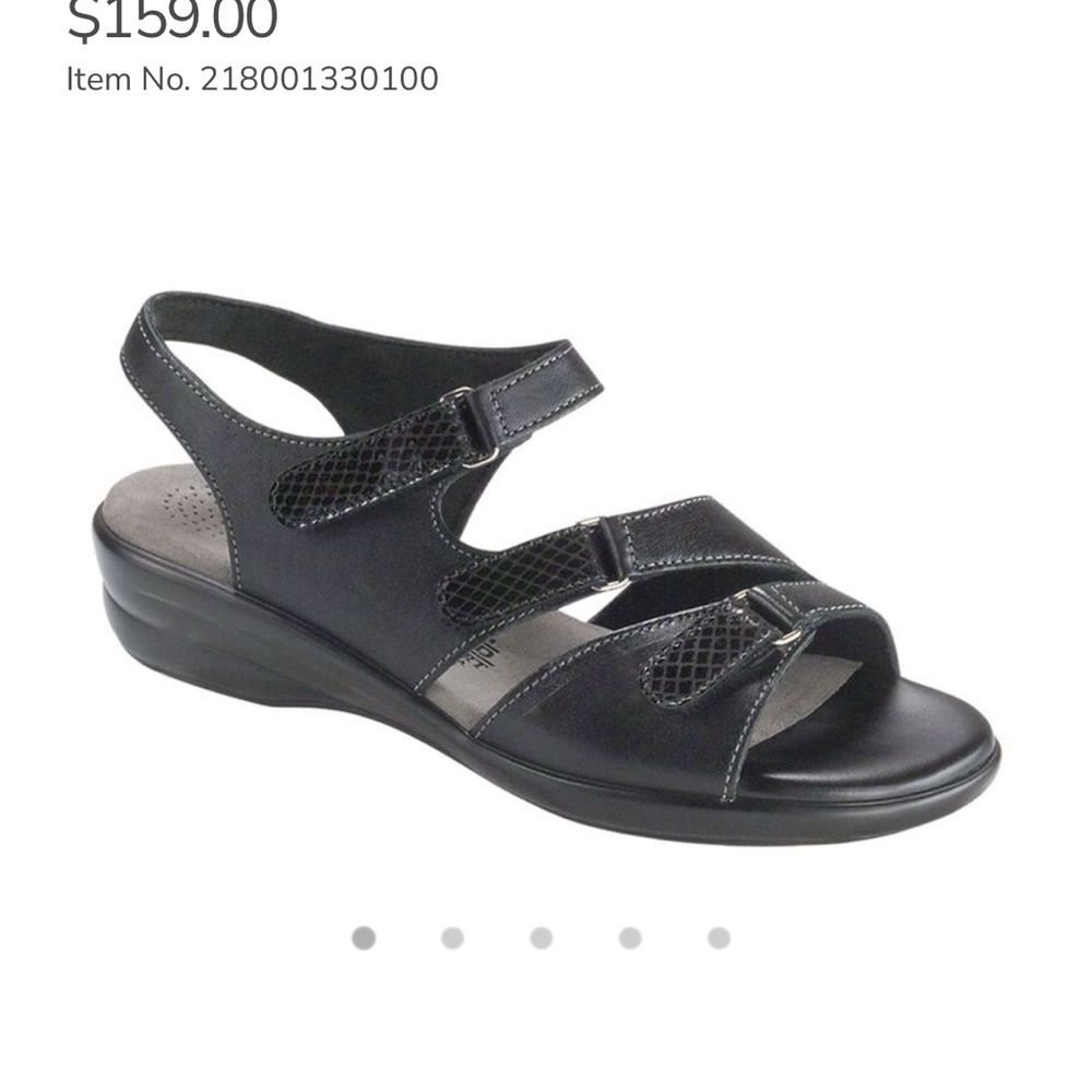 SAS Women's Tabby Black Sandals size 7N